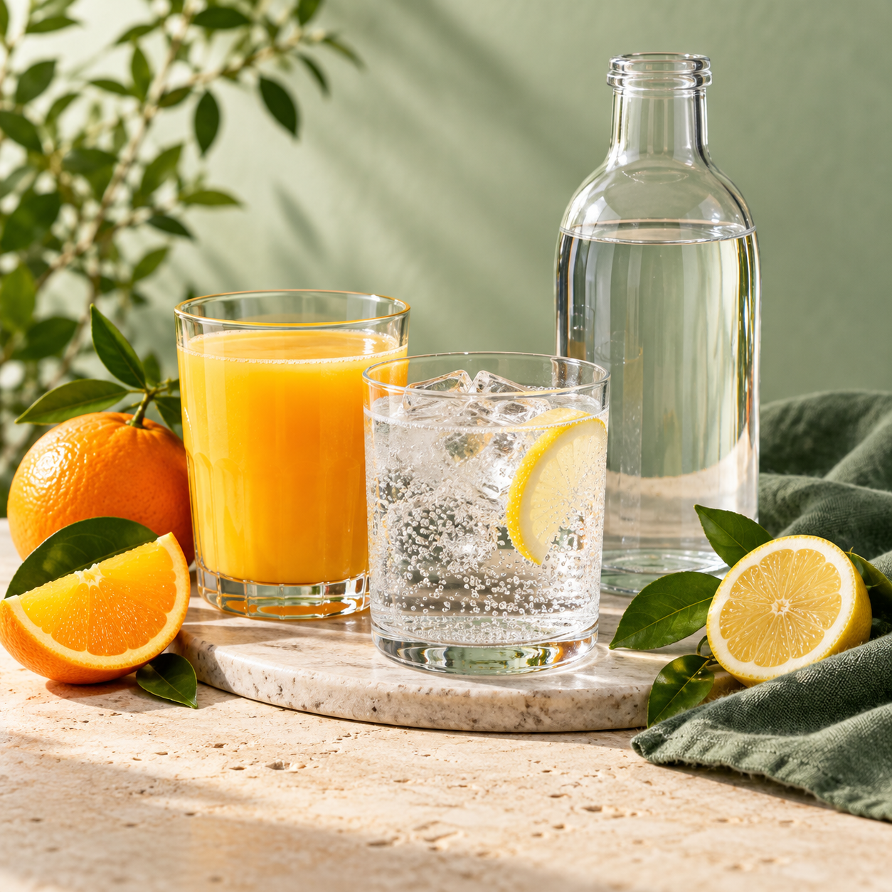 Juices, Soft Drinks & Water